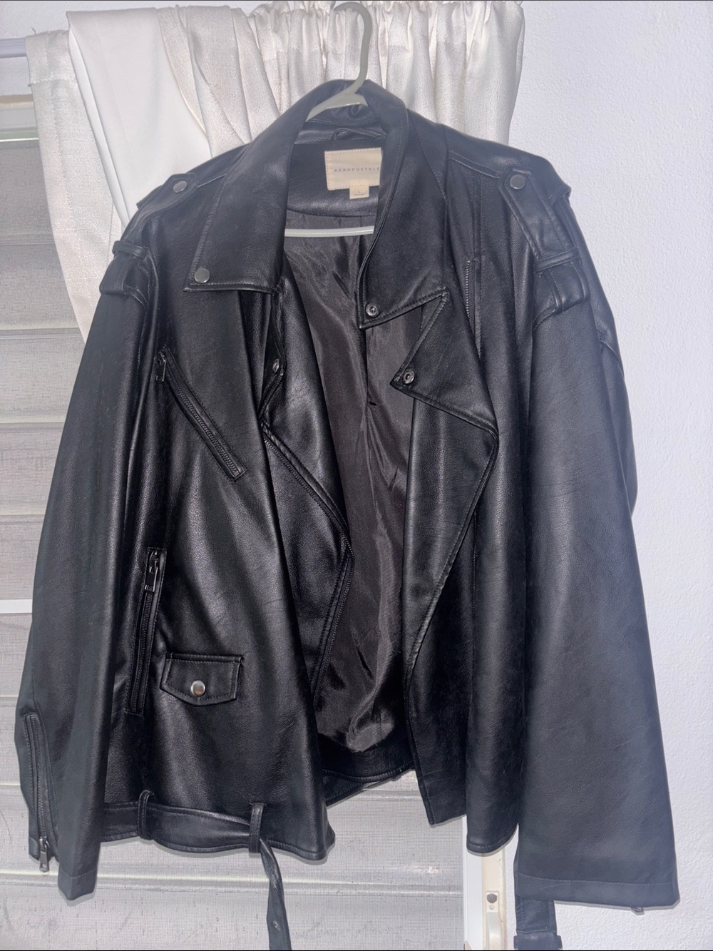 Black Leather Biker Jacket